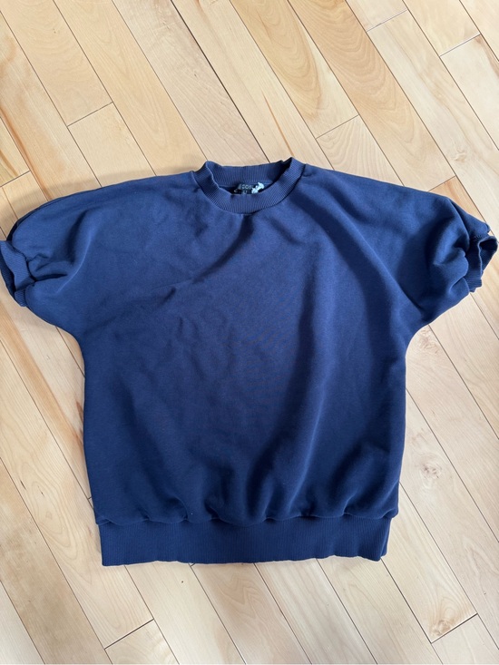 COS Tops - COS Navy Short Sleeve Sweater Tee